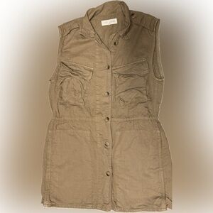Zara Khaki Sleeveless Dress | Sz S